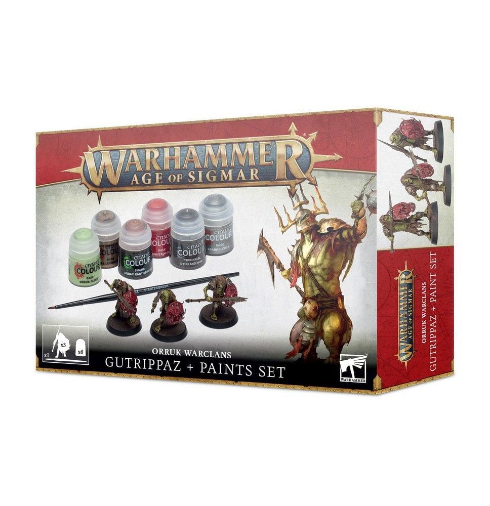 Age of Sigmar: Orruk Warclans Gutrippaz  + Paint Set - English