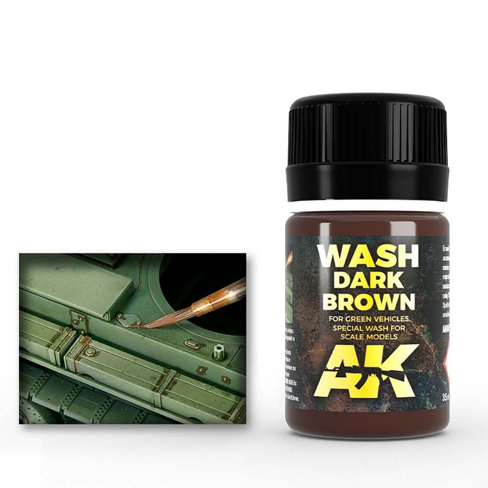 Dark Brown Wash For Green Vehicles 35ml