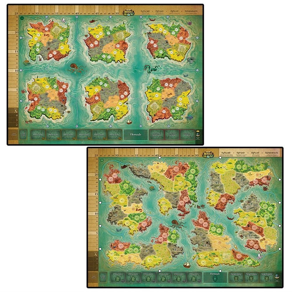 Heroes of Land, Air & Sea: Two Worlds Game Mat