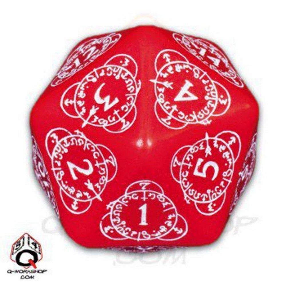 D20 Level Counter - Red & White