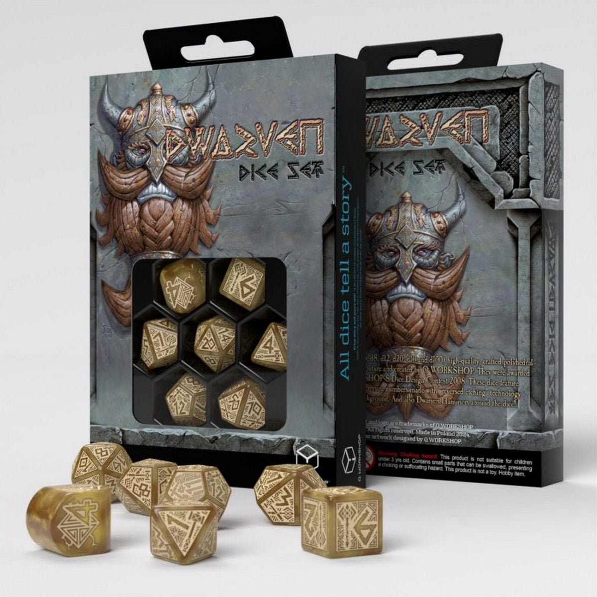 Dwarven Dice Set - Gold